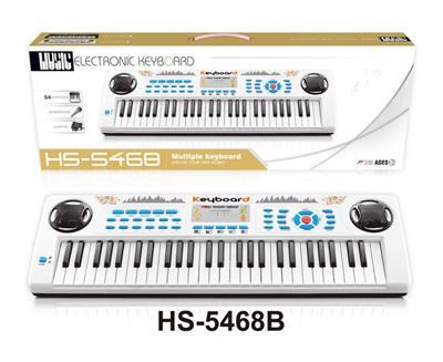 54键多功能白色电子琴带麦克风+USB连接线 - OBL948936