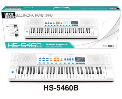 54键多功能白色电子琴带麦克风+USB连接线 - OBL948944
