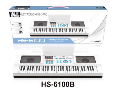 61键多功能白色电子琴带麦克风+USB连接线 - OBL948946