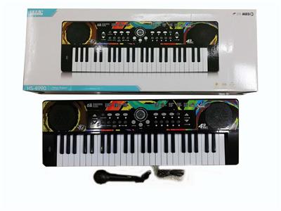 49键多功能黑色电子琴带麦克风+USB连接线 - OBL948949