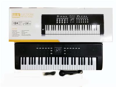 54键多功能黑色电子琴带麦克风+USB连接线 - OBL948951