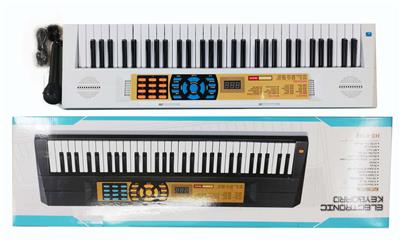 61键多功能白色电子琴带麦克风+USB链接线 - OBL948958
