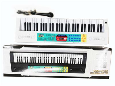 61键多功能白色电子琴带麦克风+USB链接线 - OBL948960