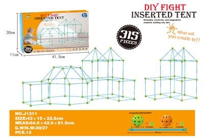 (GCC)315PCS多边
形DIY帐篷 - OBL950054