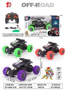 四通遥控攀爬车3色混装 - OBL952001