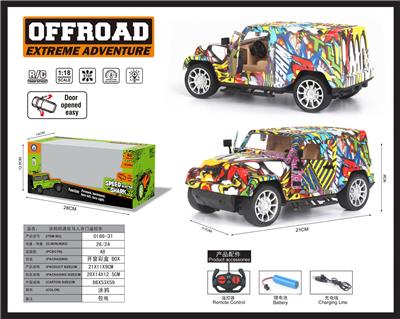 涂鸦牧马人开门遥控车带
蟹形遥控器包电 - OBL952288
