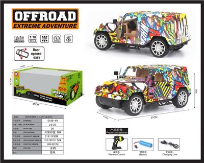 涂鸦牧马人开门遥控车带
枪形遥控器包电 - OBL952298