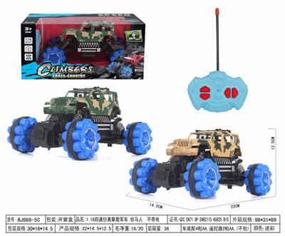 1:16四通仿真攀爬军车 牧马人 不带电 - OBL952481