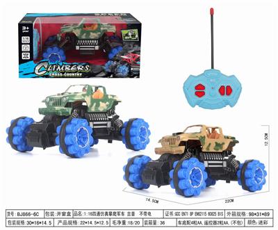 1:16四通仿真攀爬军车 吉普  不带电 - OBL952482