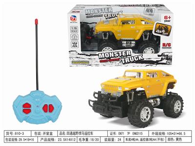 1:16四通越野悍马遥控车  不带电 - OBL952533