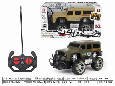 1:16四通越野遥控军车 路虎卫士 不带电 - OBL952544