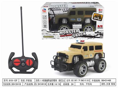 1:16四通越野遥控军警车 路虎卫士 不带电 - OBL952545