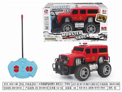 1:16四通越野遥控警车 路虎卫士 不带电 - OBL952554