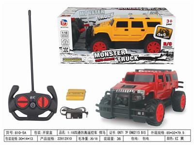 1:18四通仿真遥控车 悍马  带电 - OBL952565