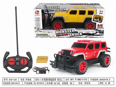 1:18四通越野遥控车   牧马人  带电 - OBL952576