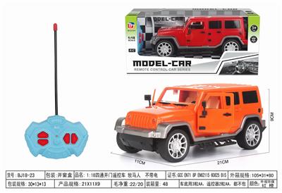 1:18四通开门遥控车 牧马人 不带电 - OBL952637