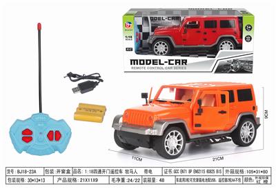 1:18四通开门遥控车 牧马人 带电 - OBL952639