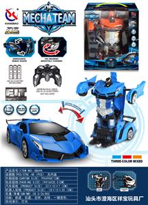 1：18兰博基尼五通遥控变形车 一键自动演示 - OBL954021