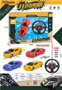 四通方向盘遥控车（随机多色混装，不包电） - OBL954613