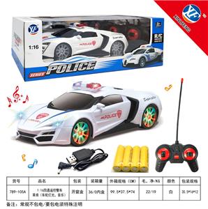 1:16四通遥控警车
莱肯（车轮灯光，音乐） - OBL954775