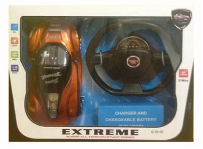 1：16方向盘四通动感遥控车带灯（包充电） - OBL955029