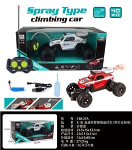 1：18五通喷雾攀爬遥控车（带灯光，包电） - OBL955233