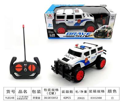 1：18悍马警车四通越野遥
控车模不包电(GCC) - OBL955613