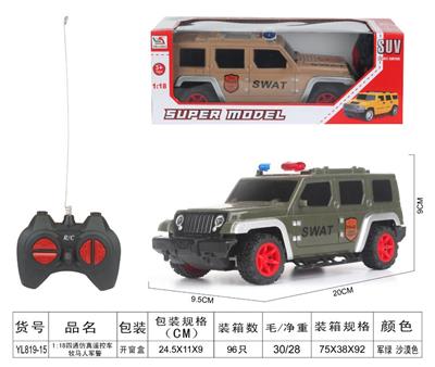 1：18牧马人四通遥控军警
车 - OBL955632