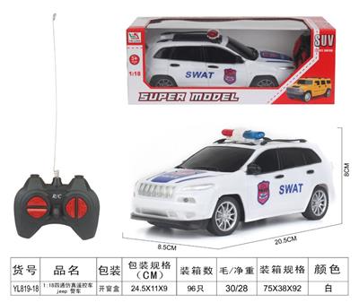 1：18吉普四通遥控警车 - OBL955635