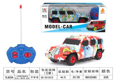 1:18牧马人四通涂鸦越
野遥控车（不包电） - OBL955675