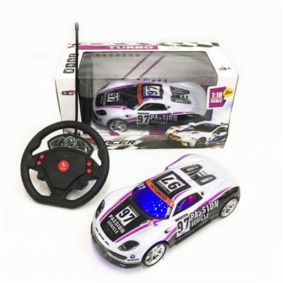 1:18四通3D灯光软壳方向盘大黄蜂赛车 - OBL955810