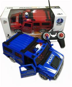 1:18 二通3D灯光开门悍马警车 - OBL955828