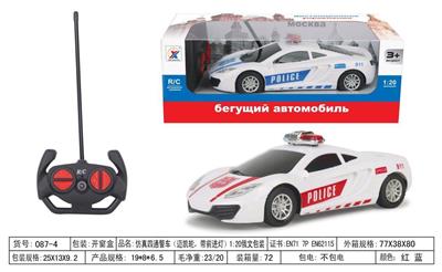 仿真四通警车（迈凯轮，带前进灯）1:20俄文包装 - OBL955836