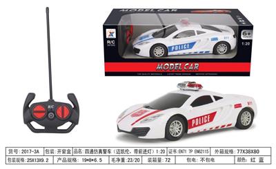 四通仿真警车（迈凯伦，带前进灯）1:20 - OBL955848