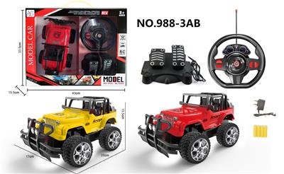 四通遥控 牧马人越野车 1:14黑窗 - OBL955934