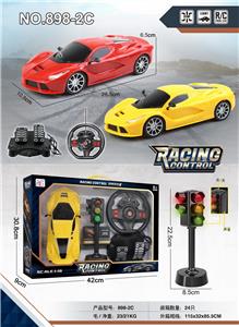 四通遥控 红绿灯 法拉利车1:16 黑窗 - OBL955966