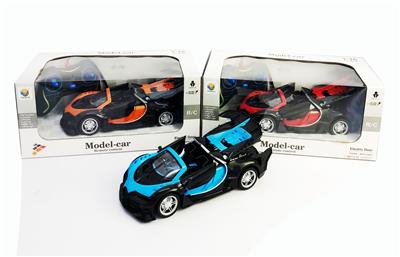 1:16 5通仿真一键开三门新款敞篷布加迪遥控车带灯光 - OBL956268