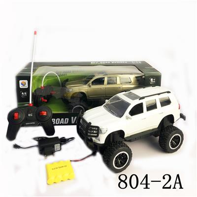 1:12 4通仿真丰田越野明窗兰德酷路泽遥控车带灯光带充电 - OBL956280