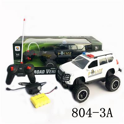 1:12 4通仿真丰田越野明窗普拉多遥控警车带灯光带充电 - OBL956283
