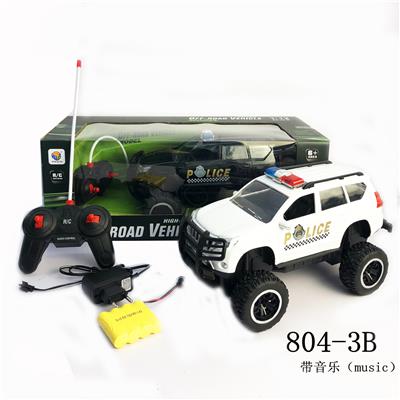 1:12 4通仿真丰田越野明窗普拉多遥控警车带灯光带充电带音乐 - OBL956284