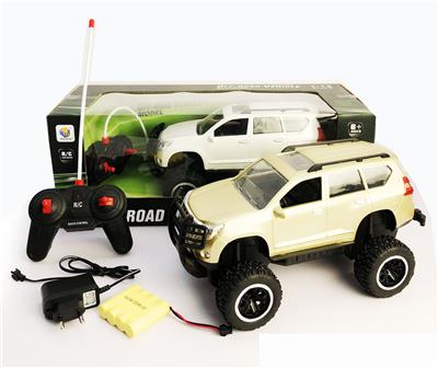 1:12 4通仿真丰田越野明窗普拉多遥控遥控车带灯光带充电带音乐 - OBL956287