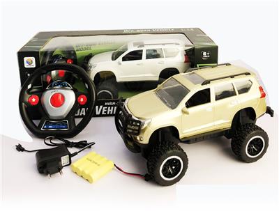 1:12 4通仿真丰田越野明窗普拉多遥控遥控车带灯光带充电配动力感应遥控器 - OBL956288