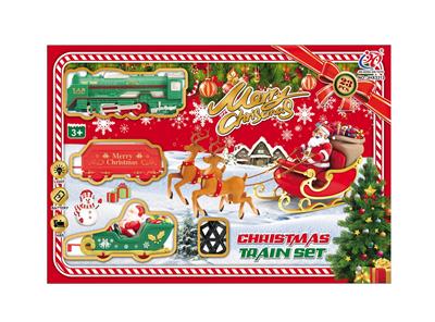 电动灯光仿古轨道火车 - OBL957092