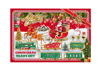 电动灯光仿古轨道火车 - OBL957094
