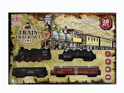 仿真电动灯光音乐轨道火车 - OBL957101