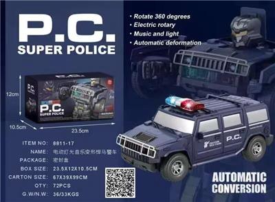 电动灯光变形悍马警车 - OBL957846