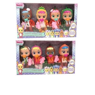 6寸开窗盒实身会流眼泪水果哭泣娃娃（4只装） - OBL960200