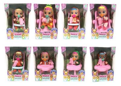 6寸开窗盒实身会流眼泪水果哭泣娃娃 - OBL960206