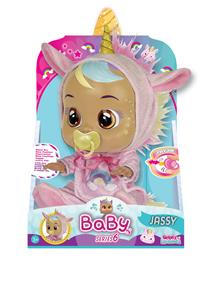 第6代14寸火独角兽搪胶哭泣娃娃带四声音乐cry Babies-Tutti Fritti动物系列带流眼泪功能，带吸水奶瓶，带奶嘴 - OBL960253