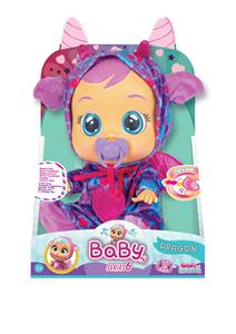 第6代14寸火蝙蝠搪胶哭泣娃娃带四声音乐cry Babies-Tutti Fritti动物系列带流眼泪功能，带吸水奶瓶，带奶嘴 - OBL960825